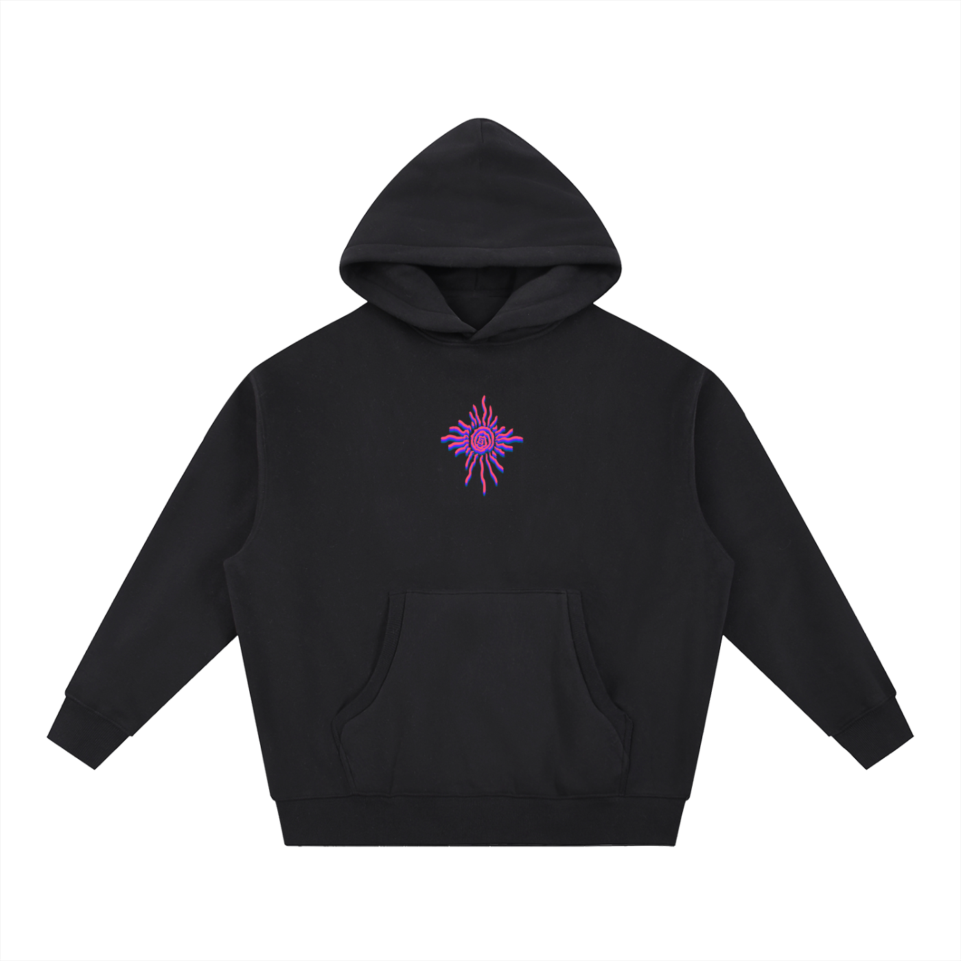 Oversized ,Boxy Fit,Hoodie,Lush Lush Studios,Radial Blur