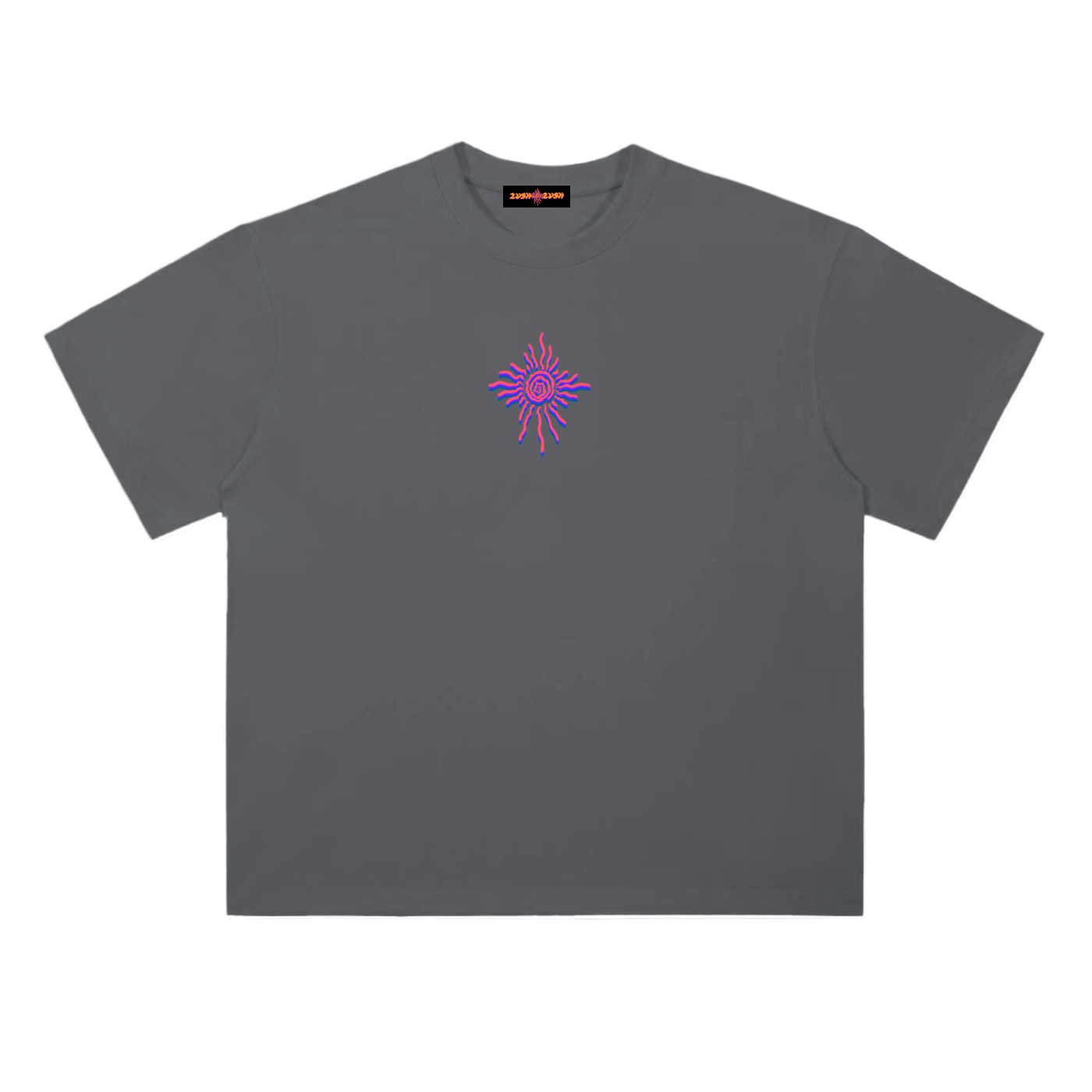 Oversized,Radial Blur,Brown,Black,Dark Grey,Oversized Tee,Tee Shirt