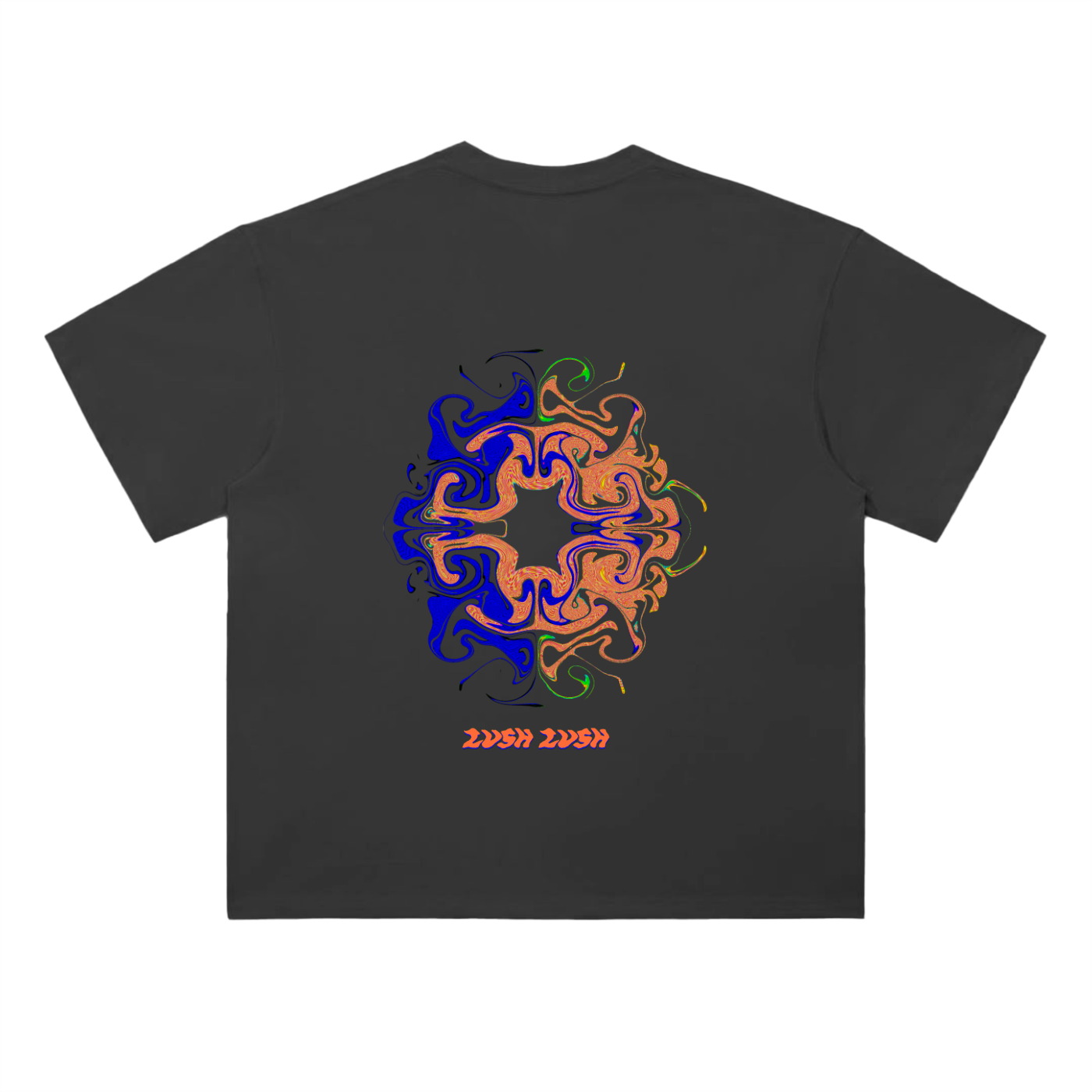 Oversized,Radial Blur,Brown,Black,Dark Grey,Oversized Tee,Tee Shirt