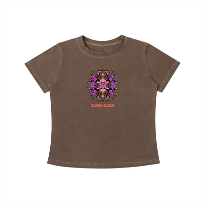 baby tee,Dreaming Flower,Womens Tee