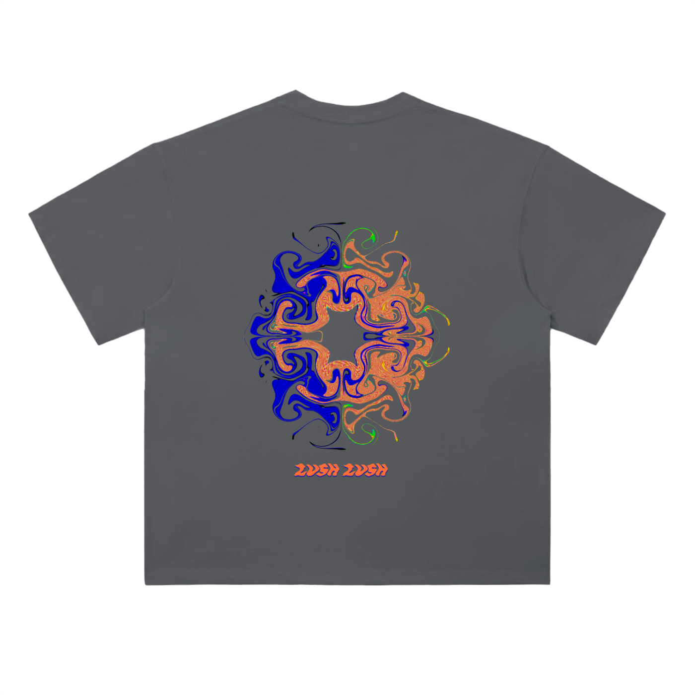 Oversized,Radial Blur,Brown,Black,Dark Grey,Oversized Tee,Tee Shirt