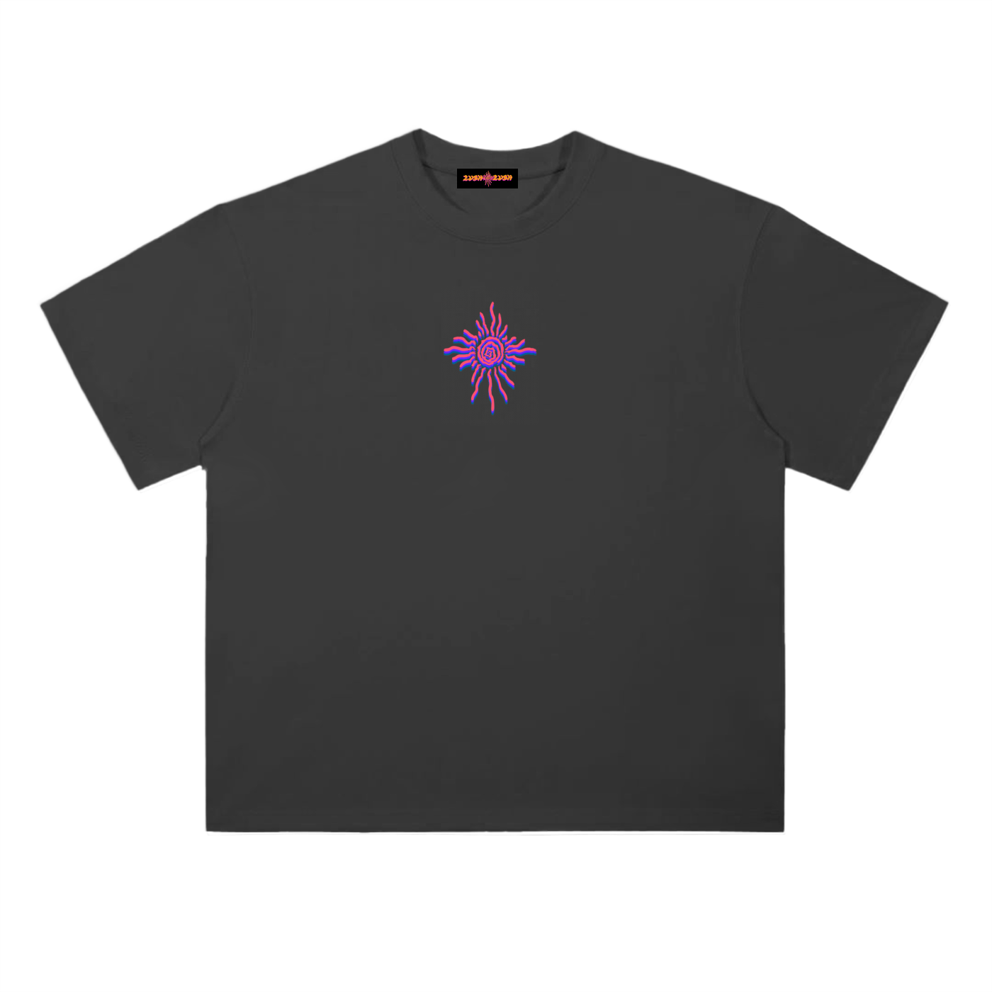 Oversized,Radial Blur,Brown,Black,Dark Grey,Oversized Tee,Tee Shirt