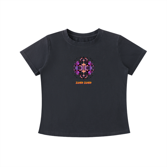 Baby Tee,Womens Tee,Dreaming Flower