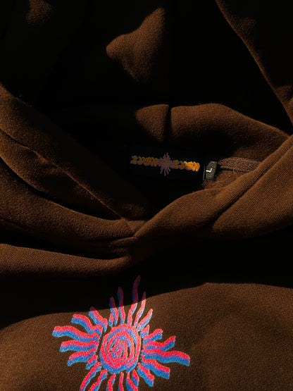 Radial Blur Boxy Oversized Hoodie