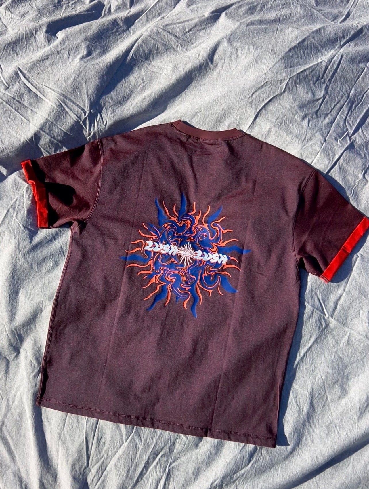 Internal Sunshine Contrast Cuffed Tee Shirt