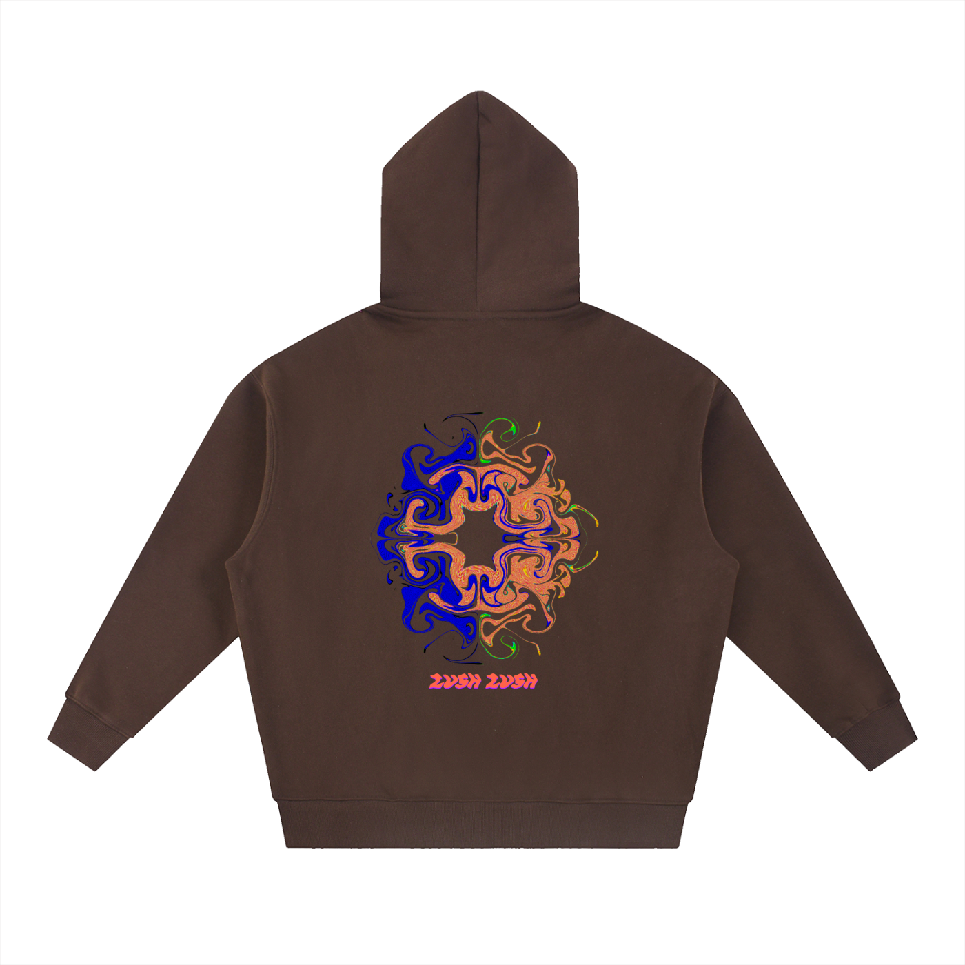 Oversized ,Boxy Fit,Hoodie,Lush Lush Studios,Radial Blur