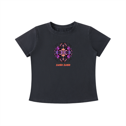 baby tee,Dreaming Flower,Womens Tee