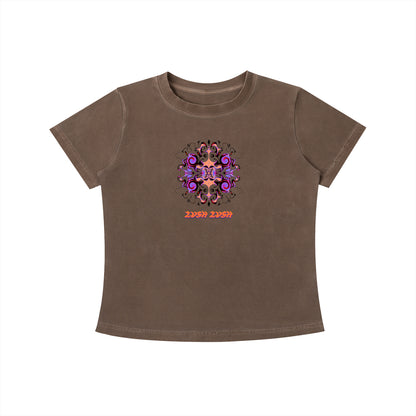 baby tee,Dreaming Flower,Womens Tee