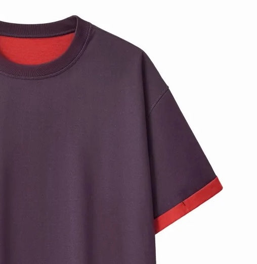 Internal Sunshine Contrast Cuffed Tee Shirt